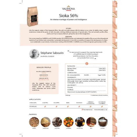 Valrhona Sioka Dark Milk Chocolate